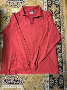 パタゴニア ポロシャツ ポロニット 長袖 ポロシャツ 90s 古着 レッド 赤色