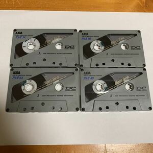 29. カセットテープ AXIA PS-Ils 54 64 80X2 4本セット ハイポジション 録音済か不明 中古品 美品 送料無料