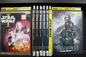 DVD スターウォーズ STARWARS 全6巻 + フォースの覚醒 + ローグ・ワン 計8本set ※ケース無し発送 レンタル落ち Z4T1831b