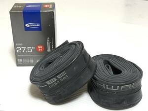 【送料無料特価】27.5インチ仏式MTB用チューブ Schwalbe SV21 27.5×1.50-2.40バルブ長40mm 新品2個セット《650B×1.50-2.40/ETRTO584》