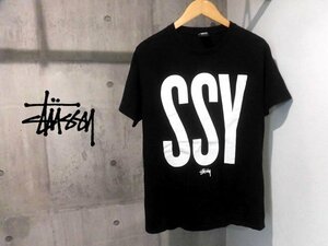 STUSSY ステューシー ビッグロゴプリント 半袖 Tシャツ M/フルロゴTEE/黒 ブラック/メンズ/ストックロゴ SS-LINK