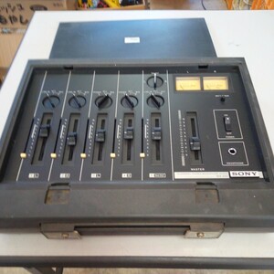 ソニーSONY マイクロホンミキサー MX-510 レコーディングPA機器 5チャンネル 楽器器材 昭和レトロ 現状品
