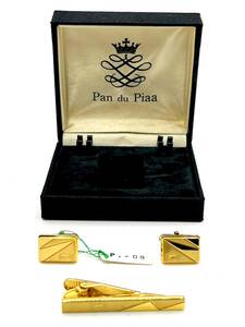 Pan du Piaa　タイピン ＋　カフス　ゴールド