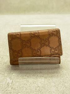 GUCCI◆キーケース/レザー/GLD/メンズ/133093・0416