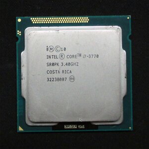 動作品確認済 第3世代CPU 4コア/8スレッド ★ INTEL SR0PK Core i7-3770(3.4GHz/4C/8T/Ivy Bridge) FCLGA1151 #2837-K