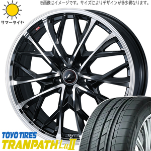 カローラクロス CX-30 225/45R19 トーヨータイヤ トランパス Lu2 レオニス MV 19インチ 8.0J +43 5H114.3P サマータイヤ ホイール 4本SET