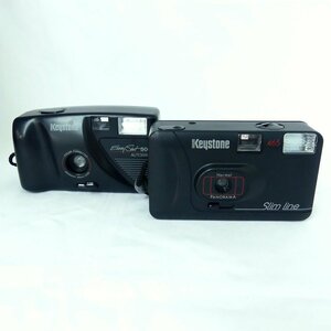 【1円】keystone EasyShot 500 AUTOWIND、keystone 465 slim line フィルムカメラ コンパクトカメラ 現状品 USED /2305C