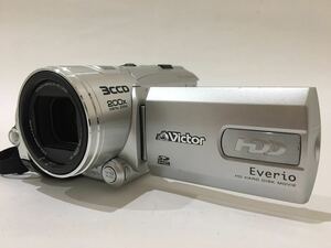 美品　JVC　Victor　ビクター　Everio　エブリオ　ビデオカメラ　GZ-HD3　ケンウッド　シルバー　銀　a20b20dd60