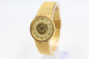 ☆【ト足】KARLERAGER カールラガー 腕時計 SMW-004-4 FINE GOLD ゴールド クオーツ COZ01ZZH30