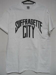 即決★新品ロックＴシャツ★サフラジェット・シティ★SUFFRAGETTE CITY★ホワイト×ブラック★S/M/Lサイズ対応可能★DAVID BOWIE関連