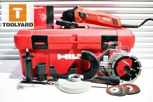 【中古】HILTI ヒルティ アングルグラインダー AG100-7S 未使用ダイヤモンドホイールなど付属品多数 ケース付き