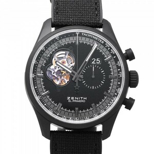 ゼニス ZENITH エルプリメロ クロノマスターナイト ビジョン 24.2160.4068/21.R573 ブラック文字盤 新品 腕時計 メンズ