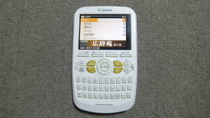 即決 送料198円～ Canon キャノン wordtank A501 美品 電子辞書 ホワイト 学習機材 操作 通電 確認済 