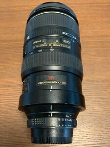 Nikon ED AF Nikkor 80-400mm 1:4.5-5.6D VR レンズ 美品 キャップ2個 三脚座付き 訳アリ品