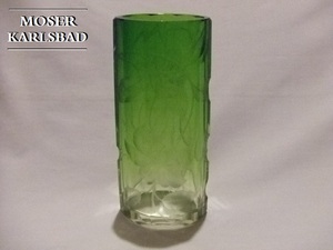 ★★　ビンテージ♪　MOSER　モーゼル　Moser karlsbad 　アンティーク花瓶　★★　　ボヘミアガラス バカラ好きな方に
