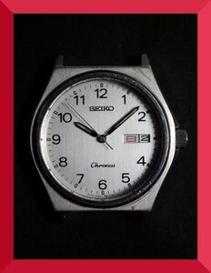 セイコー SEIKO クロノス Chronos クォーツ 3針 デイデイト 5H23-7080 男性用 メンズ 腕時計 W121 稼働品