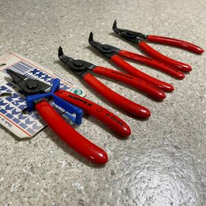 クニペックス 西ドイツ　スナップリングプライヤー　4本セット　KNIPEX スナップオン ハゼット　マックツール