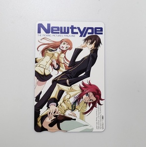 未使用 図書カード コードギアス 反逆のルルーシュ カレン シャーリー Newtype ニュータイプ