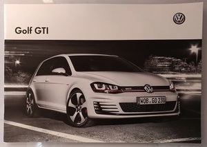 Golf GTI　(ABA-AUCHH)　車体カタログ+価格表　ゴルフ　GTI　2013/9　古本・即決・送料無料　管理№3055T