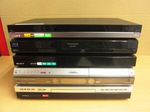 【ジャンク】ブルーレイレコーダー 3台 DVDレコーダー 2台 まとめPanasonic/SONY/SHARP/HITACHI 【h】