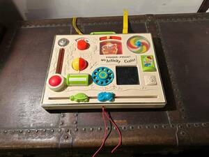 昭和レトロ　当時物　 知育玩具　指遊び　1970年代 　フィッシャープライス 　FISHER PRICE Activity Center 　売り切り!!　 