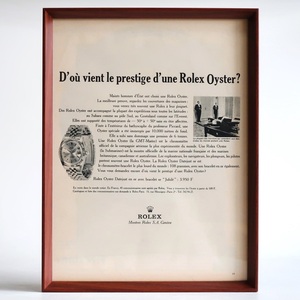 ROLEX ロレックス 1966年 デイトジャスト OYSTER PERPETUAL DATEJUST 腕時計 フランス ヴィンテージ 広告 額装品 フレンチ ポスター 稀少