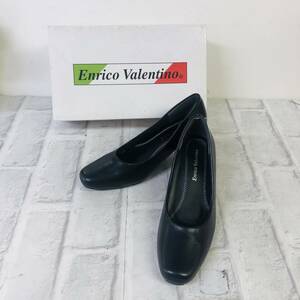 ☆【展示品/在庫品】Enrico Valentino パンプス ビジネスシューズ ブラック 22.5cm ヒール約6cm☆T05-057ｐ