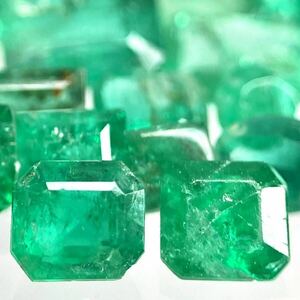 大量!!●天然エメラルドおまとめ20ct●a ルース 裸石 宝石 ジュエリー jewelry emerald beryl ベリル 緑玉 DI0 ①