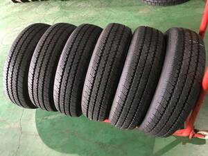 s347-4-3 ☆215/70R17.5 BS RIB265 中古6本(新車外し）♪ 2023年製 残溝10ｍｍ！ k180