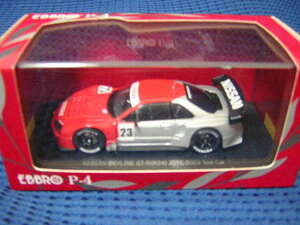 1/43　EBBRO P4　2003年JGTC　ニッサンスカイラインGT-R（R34）テストカー