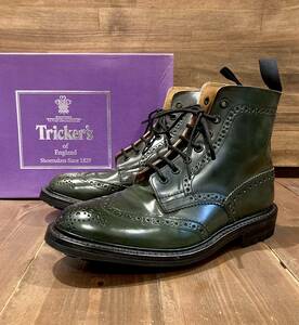 特注 未使用 TRICKER’S トリッカーズ カントリー イタリアンタンナー コミペル社 COMIPEL TUNDRA CORDOVAN コードバン ブーツ メンズ 8