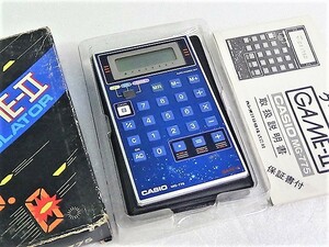 再値下 CASIO MG-775 ゲーム電卓 GAME-2 CALCULATOR カシオレトロ ゲーム lsi lcd ビンテージ 電子ゲーム 箱・説明書付