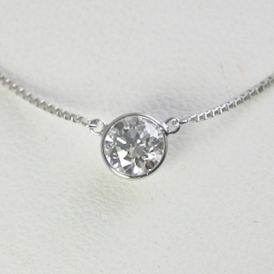 ダイヤモンド ネックレス プラチナ 一粒 1.5ct 鑑定書付 1.514ct Iカラー SI2クラス VGカット CGL