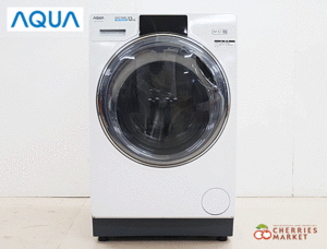◆美品◆ AQUA アクア ドラム式洗濯乾燥機 洗濯12kg 乾燥6kg AQW-DX12M 左開き
