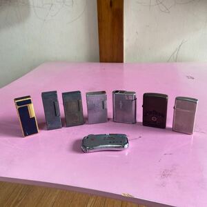 昭和レトロ 喫煙具 ライター Zippo dunhill Maruman SUN K22 GP SILVER 8点セット