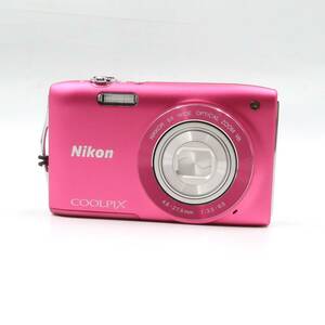 ★Nikon ニコン COOLPIX クールピクス S3300 4.6-27.6mm 1:3.5-6.5 コンパクトデジタルカメラ ピンク系