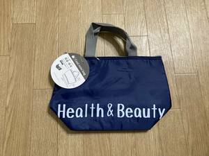 新品タグ付☆アルミ蒸着シート付 保温 保冷 ミニバッグ ジッパーチャック付 Health&Beauty 最適なお弁当箱タイプ 未使用 ③