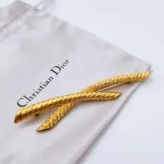 極美品✨Dior　ブローチ　CD　ロゴ　希少　刻印