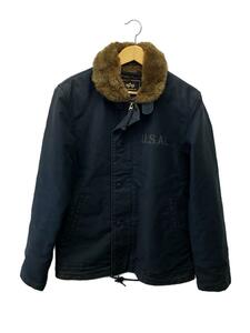 ALPHA INDUSTRIES◆ミリタリーデッキジャケット/L/N-1/全体的に汚れ有/肩・袖付近ヤケ有//