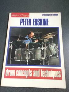 ♪♪稀少！PETER ERSKINE - Drum Concepts and Techniques/ピーター・アースキン/ドラム・教則本♪♪