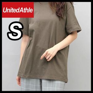 新品未使用 ユナイテッドアスレ5.6oz 無地 半袖Tシャツ S サイズ チャコール UNITED ATHLE ユニセックス