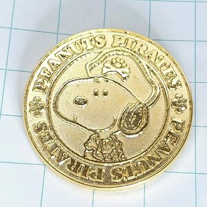 送料無料)スヌーピー コイン型 キャラクター PINS ピンズ ピンバッジ A18099