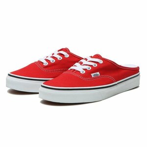 ヴァンズ 24cm オーセンティック ミュール レッド VANS AUTHENTIC MULE 赤 バンズ レディース スニーカー スリッポン