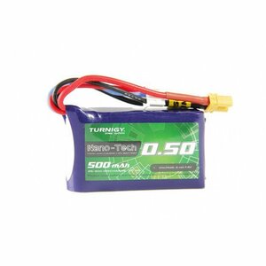 Turnigy nano-tech 7.4V 500mAh 25C50C リポ リチウムポリマー バッテリー