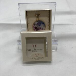 ANTICA MURRINA ベネチアガラス　ペンダントトップ　925刻印　箱あり　中古　YS UCY8