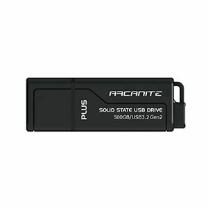 ARCANITE PLUS, 500GB 外付SSD (USBメモリ) USB 3.2 Gen2 UASP SuperS・・・