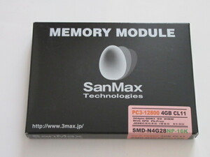 新品★SanMax★ノート用PC3-12800(DDR3-1600) /4GB/ELPIDA★SMD-N4G28NP-16K