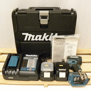 1円～ マキタ Makita TD172DRGX ブルー 18V 充電式インパクトドライバ バッテリー 2個付 充電器付 BL1860B ケース付 中古 送料無料！