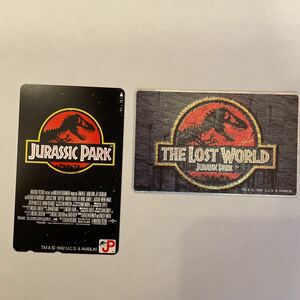 JURASSIC PARK ジュラシックパーク THE LOST WORLD ザ ロスト ワールド テレホンカード 洋画 映画　未使用　50度数