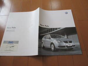 庫34791　カタログ ■Volkswagen　●ポロ　　ＰＯＬＯ●2005.8　発行●30　ページ